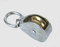 DIE CASTING SINGLE PULLEY WITH SWIVEL,Zinc Alloy,Zinc Plated